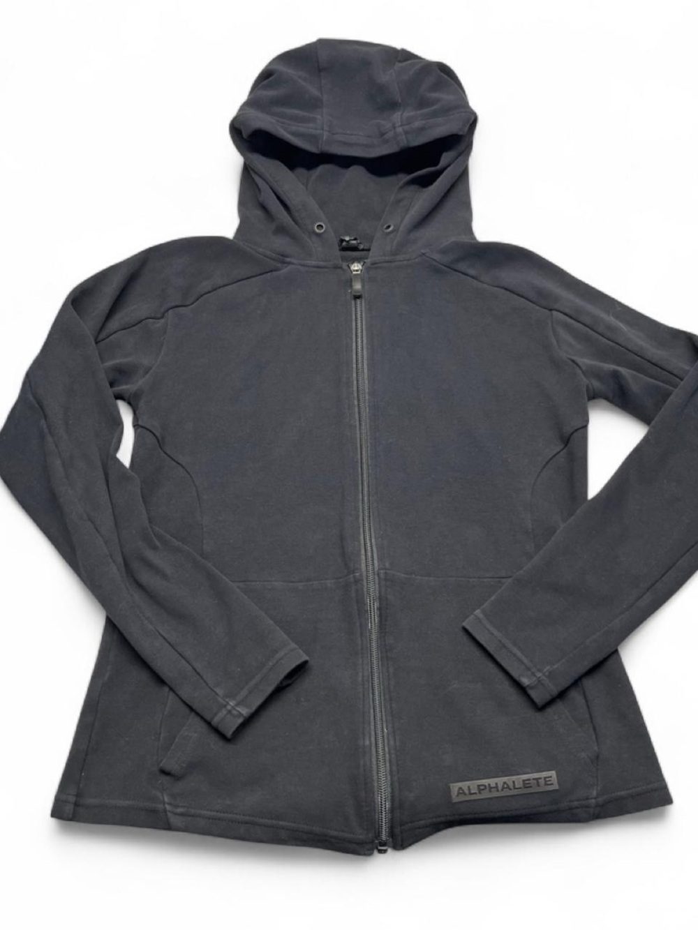 Alphalete Black Full-Zip Hooded Utility Jacket